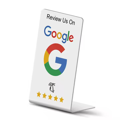 ซื้อ สามารถปรับปรุง Google Review Stand NFC Table Stand Display 13.56MHz online manufacture