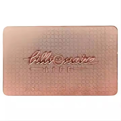 ซื้อ โรสโก้ทองคําสลัก Custom โลหะ NFC บัตรธุรกิจ ไม่สัมผัส กันน้ํา online manufacture