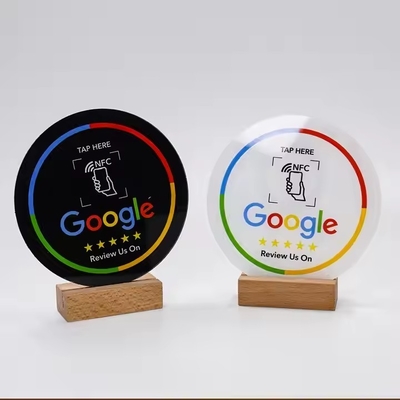ซื้อ 13.56mhz NFC Google Review Plate โค้ดที่กําหนดเอง NFC Social Media Plate online manufacture
