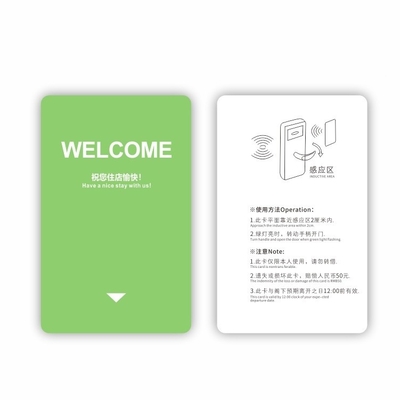 ซื้อ การพิมพ์สีเต็ม แม็กเนติก คาร์ดกุญแจห้องโรงแรม พร้อมอินเตอร์เฟซ RF ISO/IEC 14443-A online manufacture