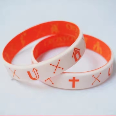 ซื้อ แขน RFID ซิลิโคนที่กําหนดเอง แขนข้อมือที่เต็มไปด้วยหมึกสําหรับงานคริสเตียน online manufacture