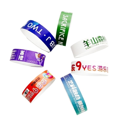 Fudan FM1108 RFID Tyvek แขนข้อมือ แขนข้อมือ RFID ที่ไม่ใช้งาน