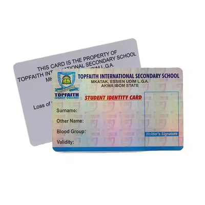 การปรับแต่งบัตรประจําตัว PVC บัตรประจําตัวพลาสติก การบรรทัด / พับแผ่น