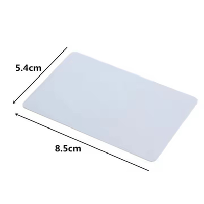 0.76 มิลลิเมตร ความหนา การ์ด RFID ที่พิมพ์ตามสั่ง IC การ์ด Mifare ขาว 1k 4k