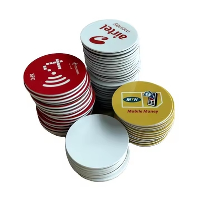 การควบคุมการเข้าถึงเครื่องหมาย NFC รอบ RFID เหรียญ Tag ด้วยสติ๊กเกอร์ชิป