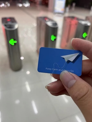 CUID สติ๊กเกอร์บัตรการเข้าถึงมือถือ ultra-thin สติ๊กเกอร์พิมพ์และเขียนใหม่ PVC 13.56MHz Elevator IC Blank Card